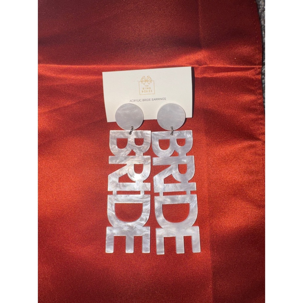 Brand New Acrylic‎ Bride Earrings
